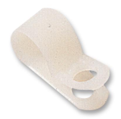 H4P-N66-NA-M1 CABLE P-CLIP, NYLON 6.6, NATURAL, 8MM HELLERMANNTYTON