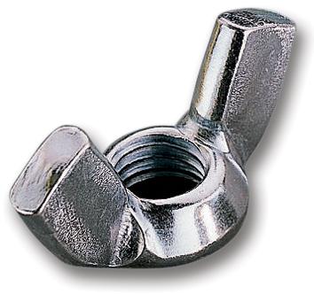 M6- NWST-Z50- WING NUT, BZP, M6, PK50 TR FASTENINGS
