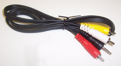 JR9031-1M LEAD, 3.5 4P TO 3X PH, 1M PRO SIGNAL