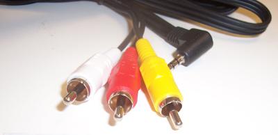 PSG00672 4-POLE JACK PL TO 3X PH PL - 2M GOLD PRO SIGNAL