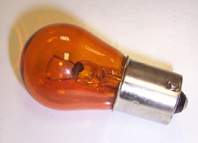 R581 FLASHER LAMP, R581 12V 21W AMBER BA15S RING