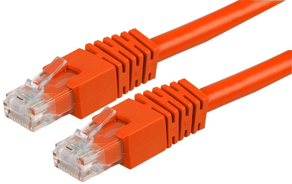 PS11203 PATCH CORD, RJ45 PLUG, CAT6, 1M, ORANGE PRO SIGNAL
