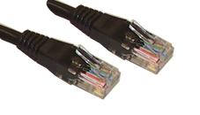 PS11196 PATCH CORD, RJ45 PLUG, CAT6, 0.5M, BLACK PRO SIGNAL