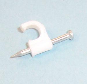 CBT-7271 CABLE CLIP, ROUND, 4MM, WHT, PK100 PRO POWER