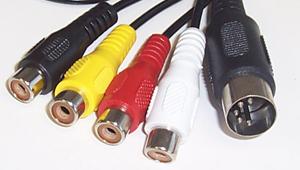 PSG00907 LEAD, 5 PIN DIN TO 4X RCA SOCKET, 1.2M PRO SIGNAL