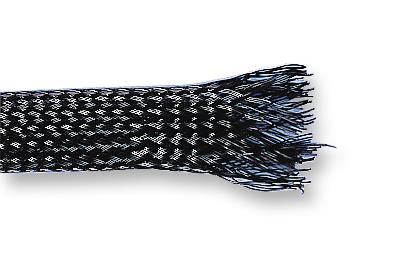 PETBK20BG5 SLEEVING, BRAID, 20MM, BLACK, 5M MULTICOMP PRO