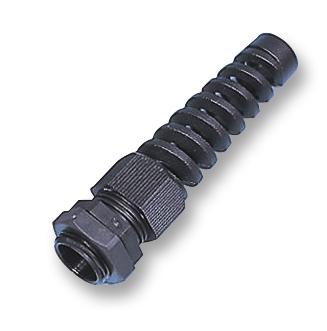 50007M12BLNC BLACK SPIRAL M12 GLAND HYLEC