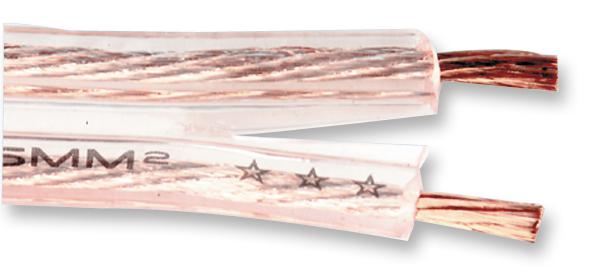 JY-6135 50M CABLE, AUDIO, SPACED, 2X2.5MM, 50M PRO POWER