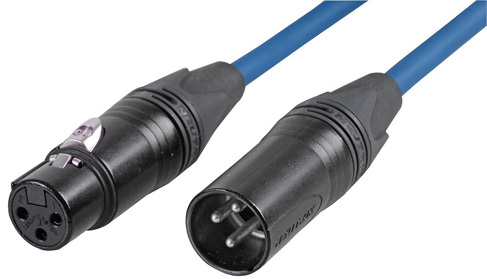 CABLE 3M BLUE LEAD, XLR PLG-SKT, BLUE, 3M NEUTRIK