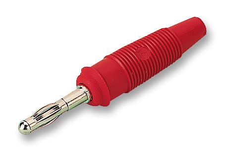 972518101 PLUG, 4MM, LAMINATED, RED, PK5 HIRSCHMANN TEST AND MEASUREMENT