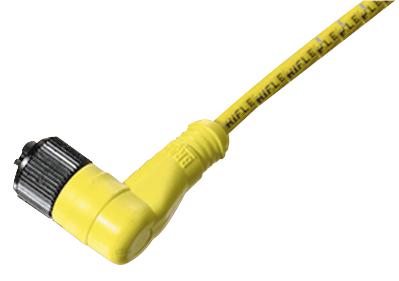804001E03M050 LEAD, M12, 4WAY, 5M, R/A, PVC MOLEX