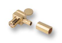 16 MCX-50-1-7/111NH RF COAXIAL, MCX, RIGHT ANGLE PLUG, 50OHM HUBER+SUHNER