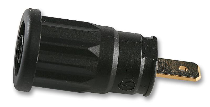 972361100 SOCKET, 4MM, SHROUDED, BLACK, PK5, PKI HIRSCHMANN TEST AND MEASUREMENT