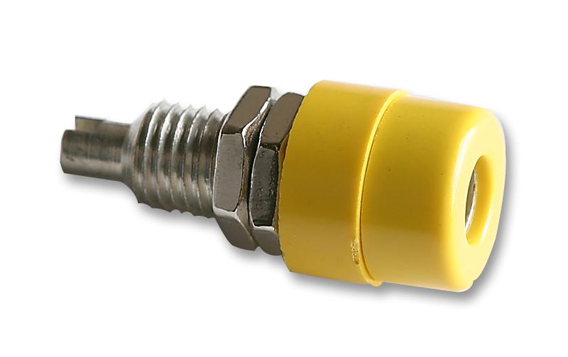930176103 SOCKET, 4MM, PANEL, YELLOW, PK5 , BIL 20 HIRSCHMANN TEST AND MEASUREMENT