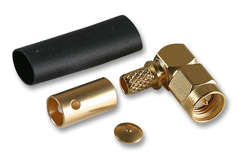 R125176000 RF COAXIAL, SMA, RIGHT ANGLE PLUG, 50OHM RADIALL