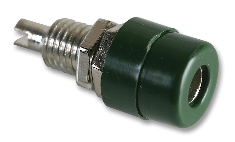 930176104 SOCKET, 4MM, PANEL, GREEN, PK5, BIL 20 HIRSCHMANN TEST AND MEASUREMENT