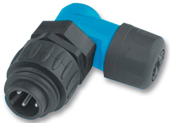 C016 30K006 100 10 PLUG, FREE, 90DEG, 6P+E WAY AMPHENOL SINE/TUCHEL