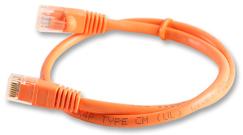 2965-0.5RG PATCH LEAD, CAT5E, ORANGE, 0.5M VIDEK
