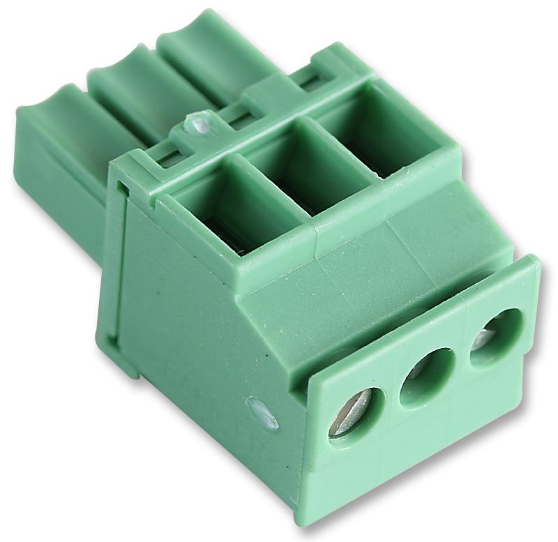 MCVW 1,5/3-ST-3,5 TERMINAL BLOCK, PLUGGABLE, 3POS, 16AWG PHOENIX CONTACT