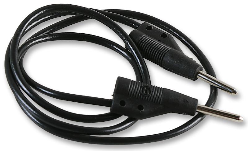 973595100 TEST LEAD, BLK, 500MM, 60V, 6A HIRSCHMANN TEST AND MEASUREMENT