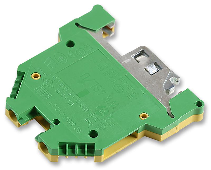 WK4SL/U TERMINAL BLOCK, DIN RAIL, 2POS, 12AWG WIELAND ELECTRIC