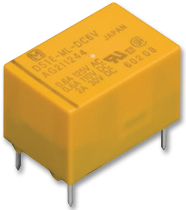 DS1E-M-DC24V RELAY, SIGNAL, SPDT, 30VDC, 2A PANASONIC