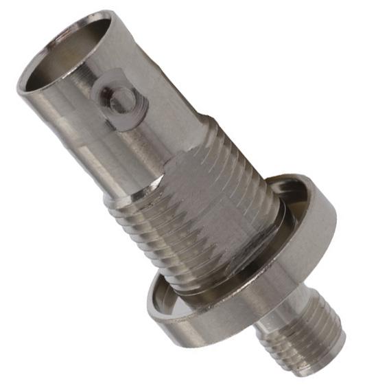 242181 ADAPTOR, SMA JACK, BNC JACK, 50OHM AMPHENOL RF