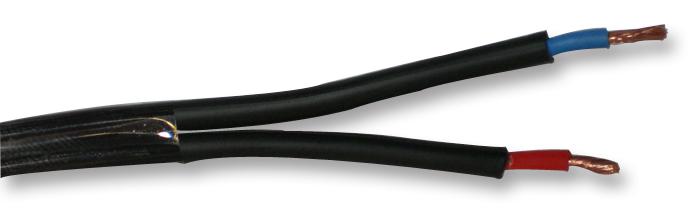 60.7453-21 CABLE, 2CORE, PVC, BLACK, 0.75MM2, 5M STAUBLI