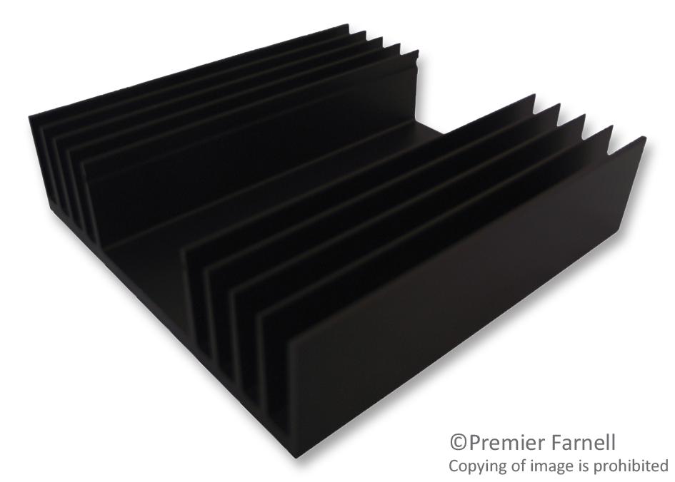 SK 04/100 SA HEAT SINK, 100MM FISCHER ELEKTRONIK