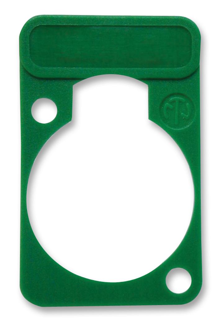 DSS-5 PLATE, D-SHELL, GREEN NEUTRIK
