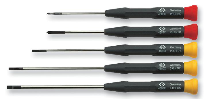 T4880X/5 S SCREWDRIVER SET, 5PC CK TOOLS