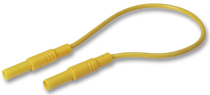 934077103 TEST LEAD, YELLOW, 2M, 1KV, 32A HIRSCHMANN TEST AND MEASUREMENT