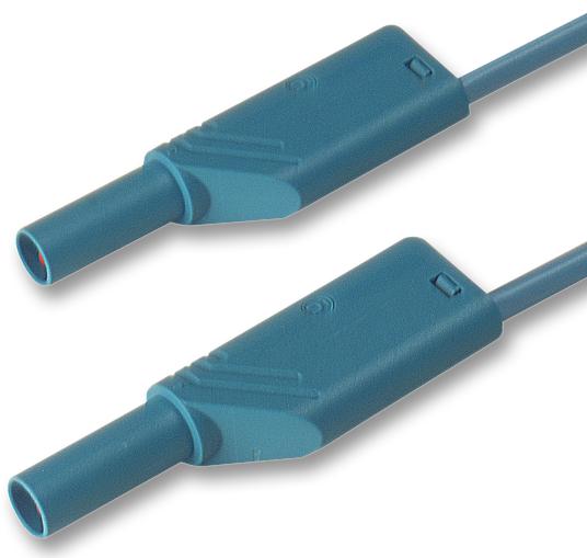 934095102 TEST LEAD, BLUE, 1M, 1KV, 16A HIRSCHMANN TEST AND MEASUREMENT