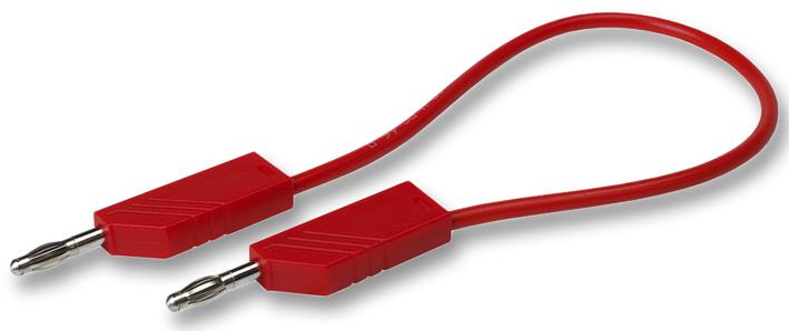 934091101 TEST LEAD, RED, 500MM, 60V, 16A HIRSCHMANN TEST AND MEASUREMENT