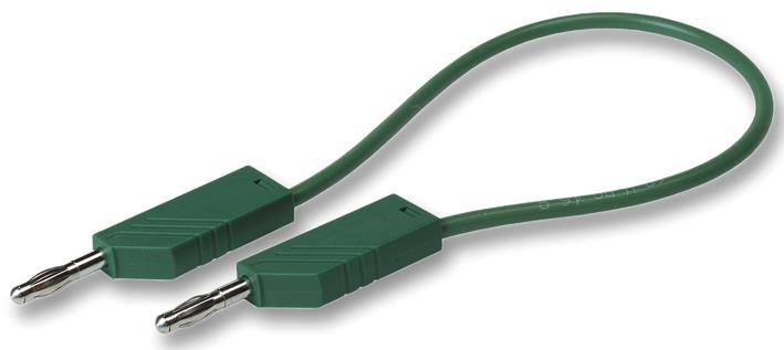 934091104 TEST LEAD, GRN, 500MM, 60V, 16A HIRSCHMANN TEST AND MEASUREMENT