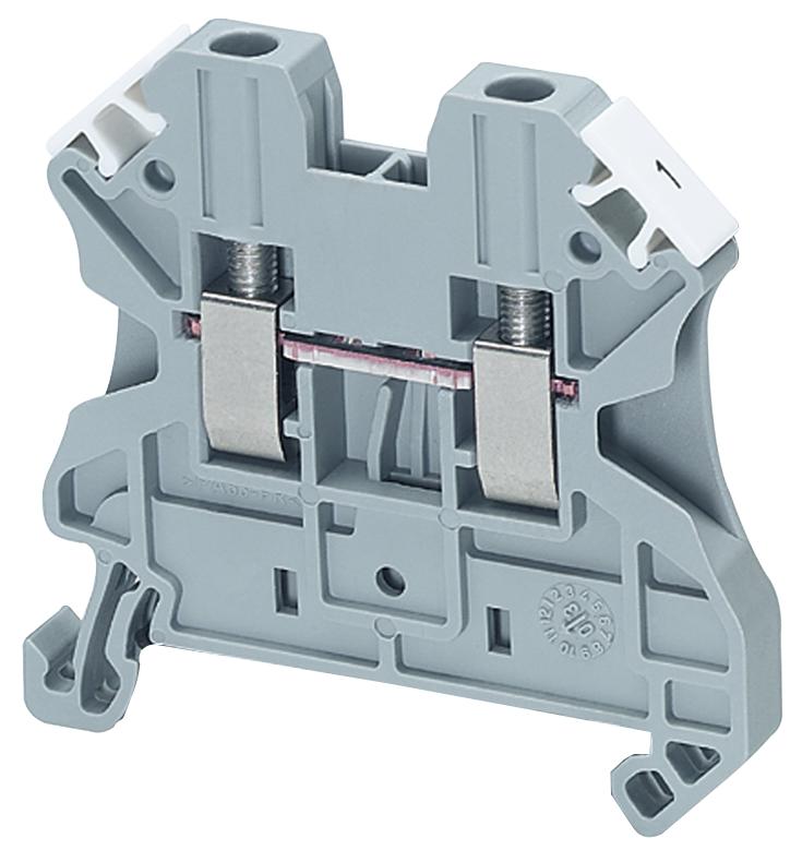 3044102 TERMINAL BLOCK, DIN RAIL, 2POS, 12AWG PHOENIX CONTACT