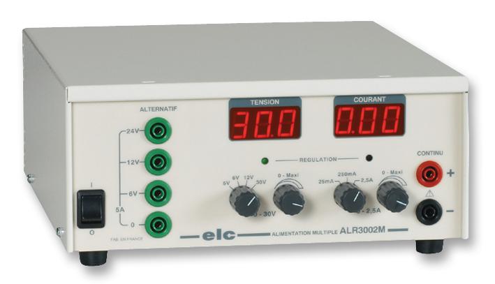 ALR3002M POWER SUPPLY, 2CH, 30V, 2.5A, ADJUSTABLE ELC