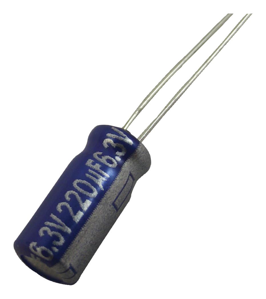 ECA0JAM471X CAP, 470µF, 6.3V, 20% PANASONIC