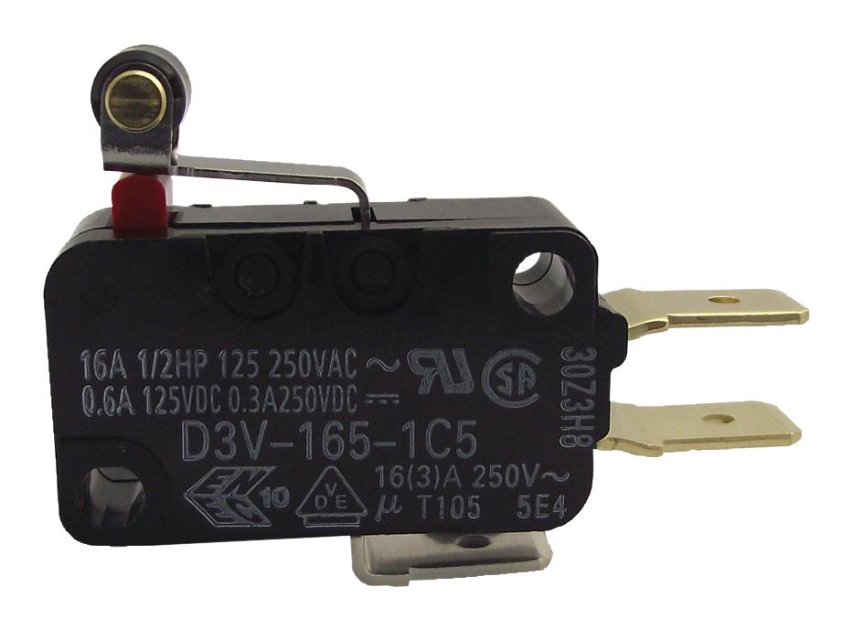 D3V-015-1C23 BY OMI MICROSWITCH, SPDT, 0.1A, 125VAC, 60GF OMRON