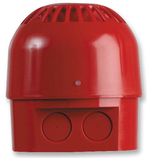 18-980451 SOUNDER, DEEP, RED, IP65, 8-35VDC KLAXON