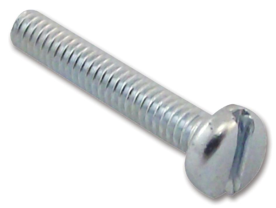 M3 6 PSSTMC Z100 SCREW, SLT, PAN, STEEL, BZP, M3X6, PK100 TR FASTENINGS