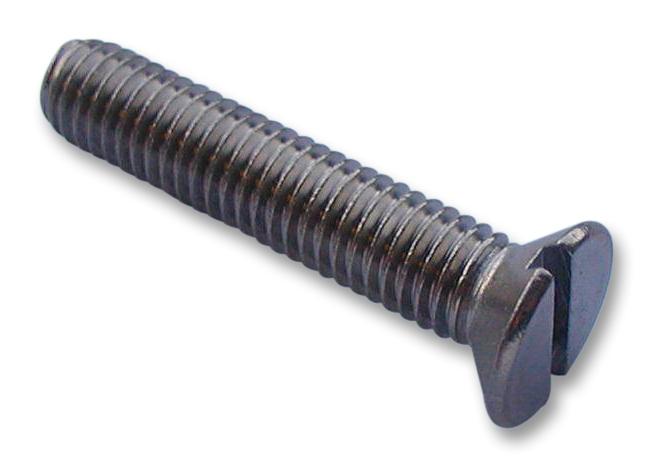 M6 25 KSA2MC S100 SCREW, SLT, CSK, S/S, A2, M6X25 TR FASTENINGS