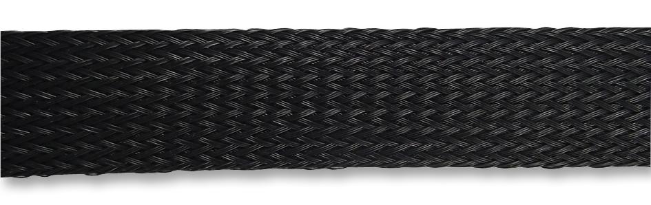 PP-20-0 SLEEVING, BRAID, BLACK, 25M PRO POWER