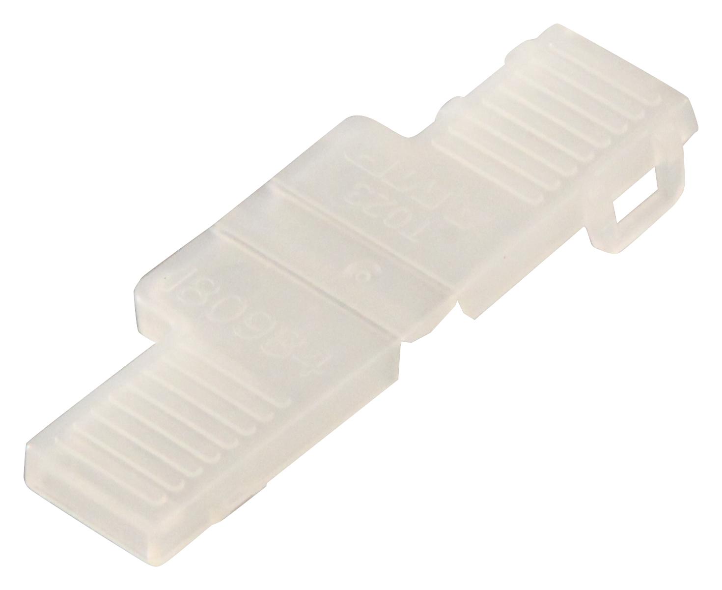 180984 COVER, FASTON, FLAG, NATURAL, PK10 AMP - TE CONNECTIVITY