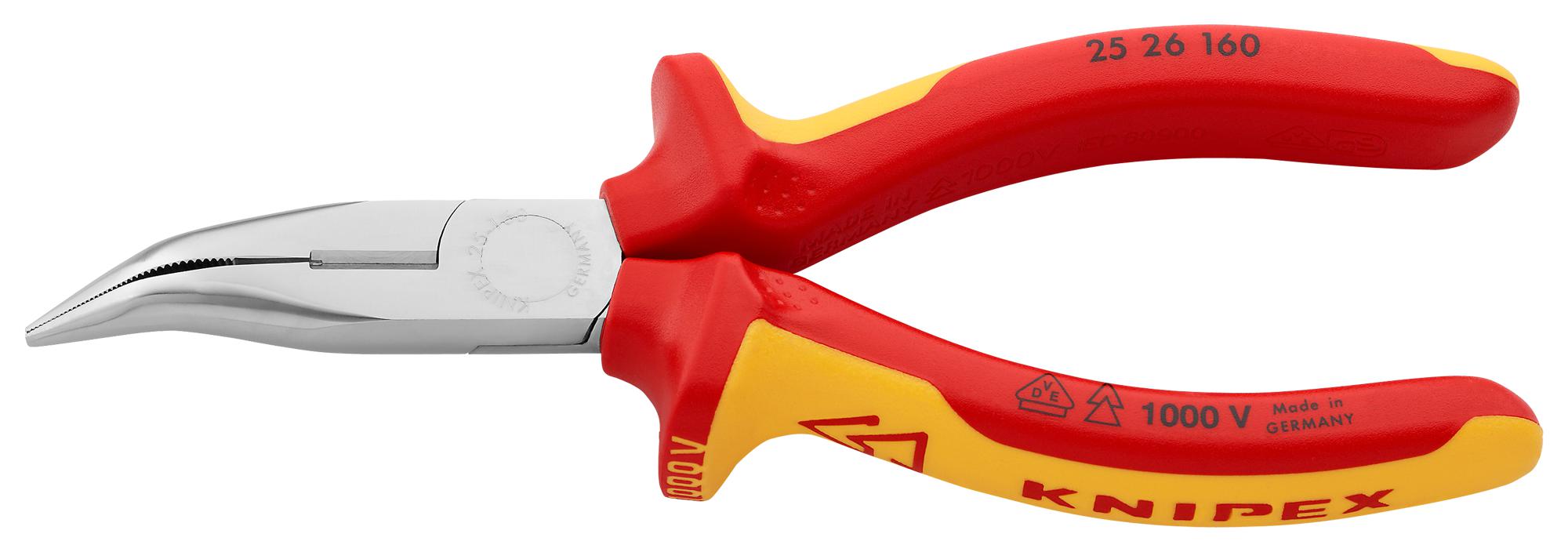 25 26 160 CUTTING PLIER, ANGLED KNIPEX