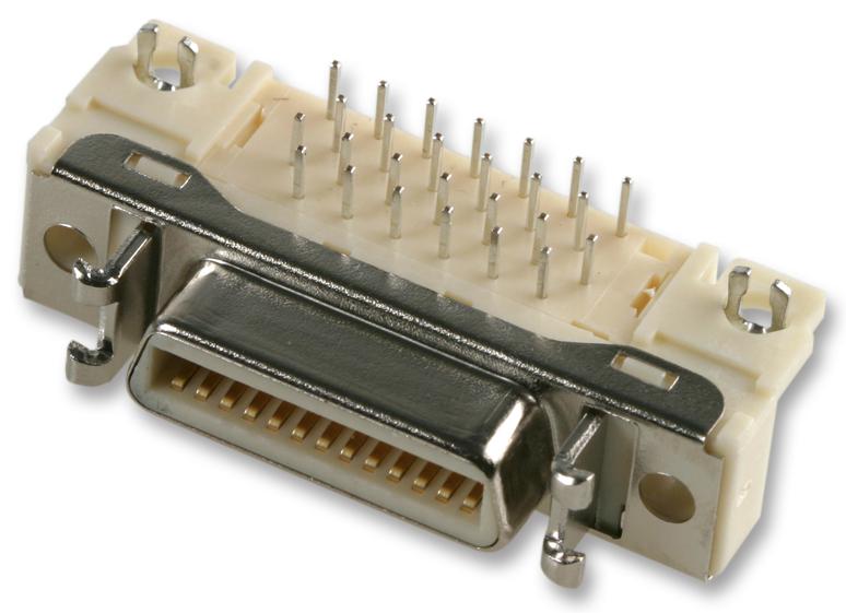 10236-55G3PL RECEPTACLE, MDR, R/A, 36WAY 3M