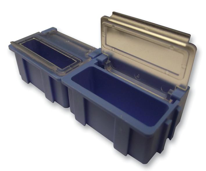 SMD-BOX N3-2-3-8-1 BOX, SMD, 41X37X15MM, B=BLUE, L=TRANSP LICEFA
