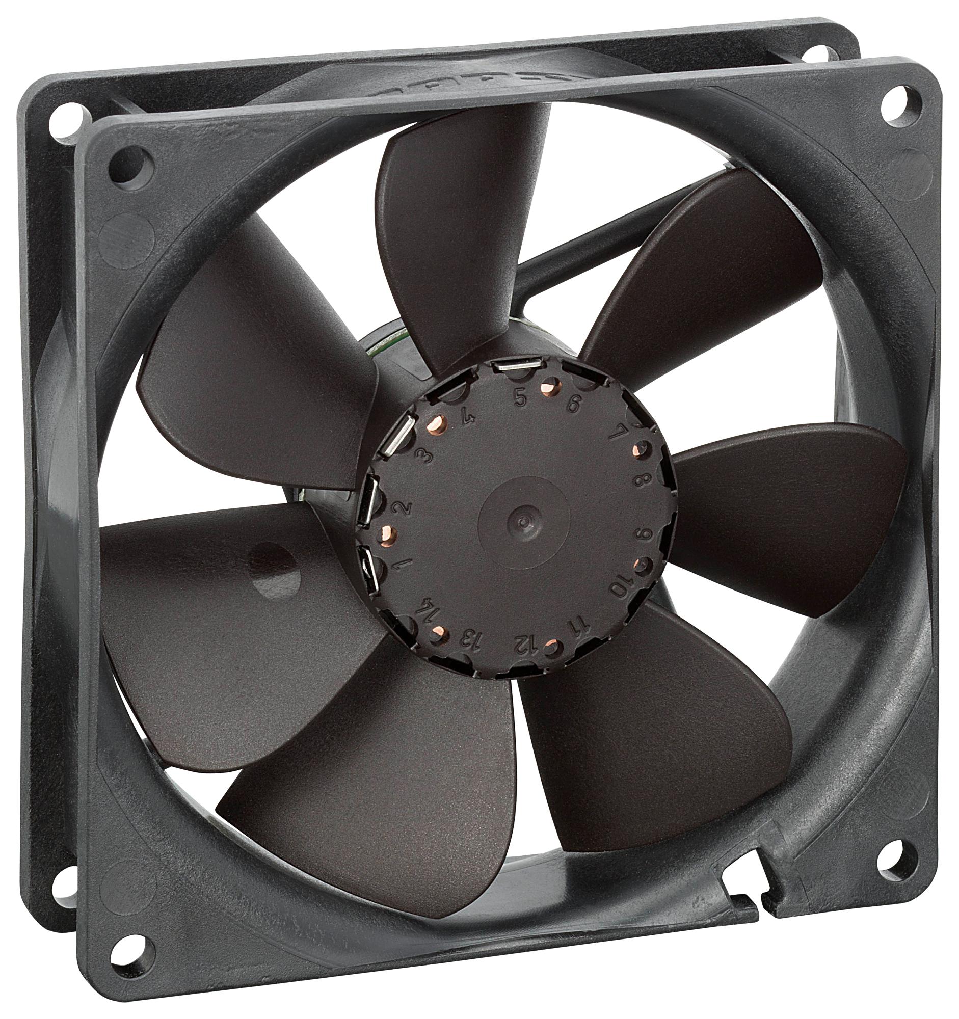 3412NLE FAN, AXIAL, 92MM, 12VDC, 35.9CFM, 23DBA EBM-PAPST