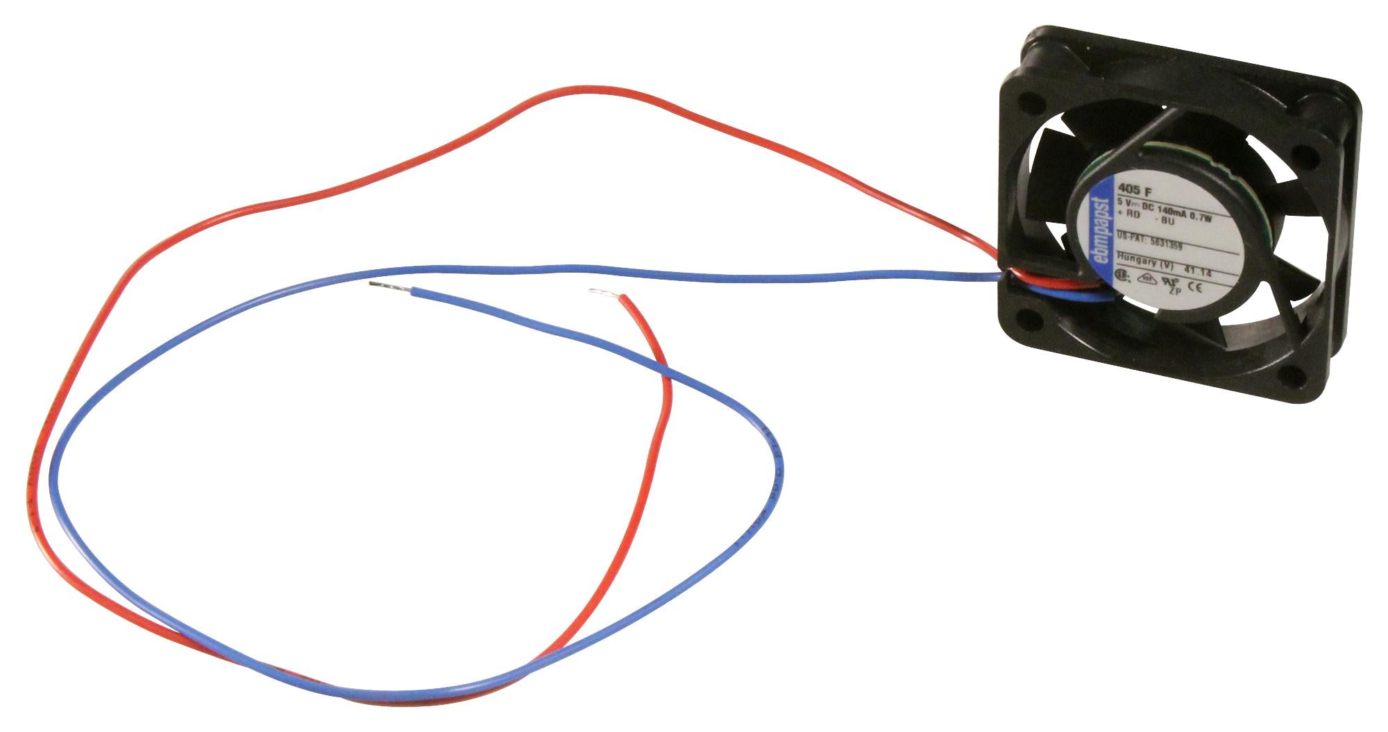 414F/2 FAN, AXIAL, 40MM, 24VDC, 4.7CFM, 22.1DBA EBM-PAPST