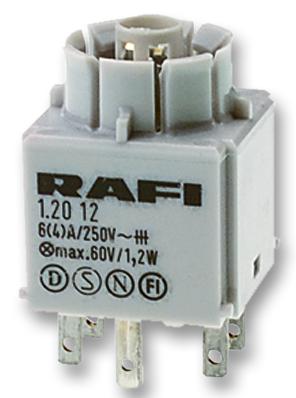 1.20.122.002/0000 CONTACT BLOCK, STANDARD, 2NO RAFI